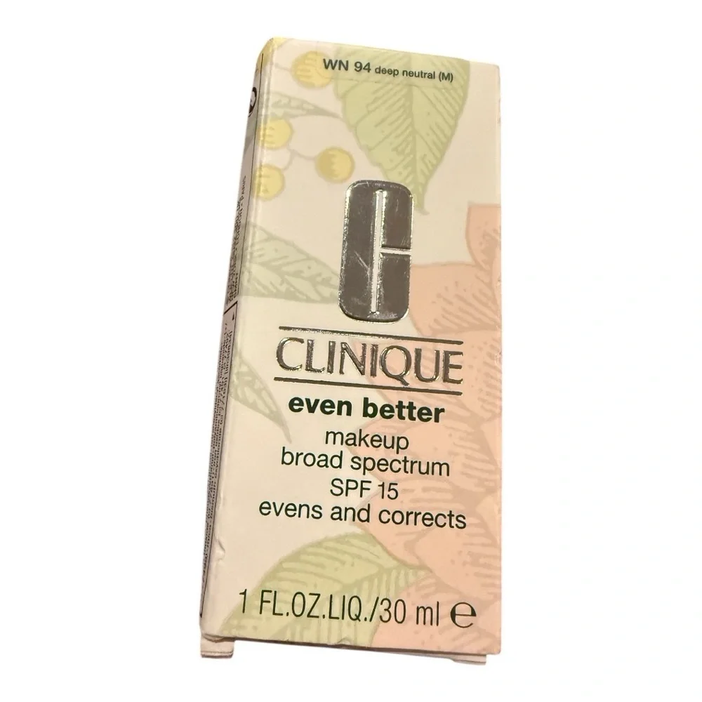 Clinique Even Better Makeup SPF 15 Foundation WN 94 Deep Neutral 1oz NIB
